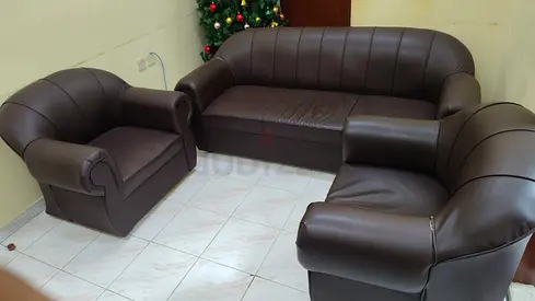 Brown sofa set 3+1+1 for sale