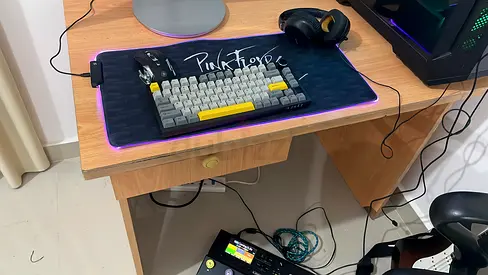 Computer table with chair