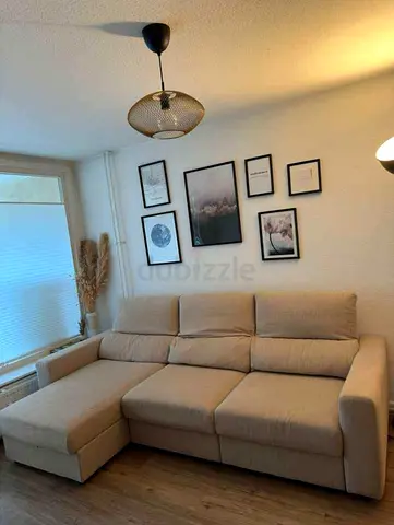 Great Condition Ikea Eskelstuna L shape sofa Bed with storage