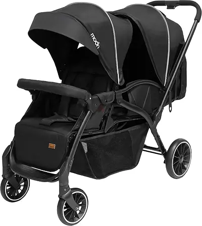 The Moon Brand Dois Tandem/Twin Stroller – EasyFold Tandem Baby Trolley – Double Stroller for Infant