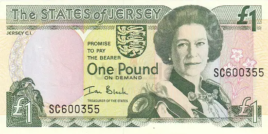 JERSEY 1 POUND BANKNOTE 2000