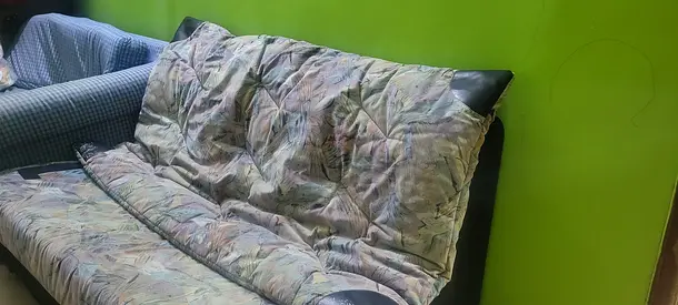 Cozy Two-Seater Sofa with Floral Upholstery