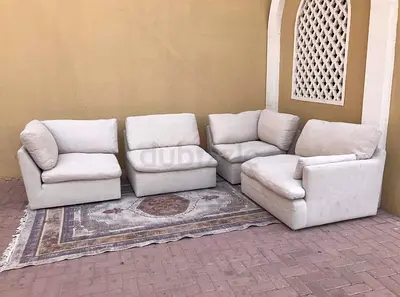 Perfect Condition Home Center Swin feather filled Corner Sofa Beige