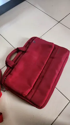 Dark red laptop bag