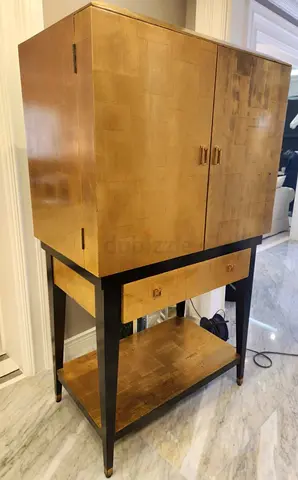 Vintage Modern Bar Cabinet with Drawer