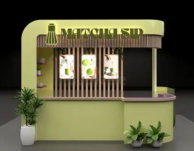 Custom Mall Food Kiosk