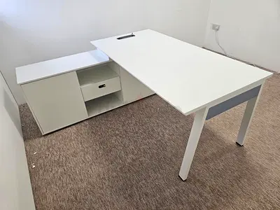 Sleek Modern Study Table with Storage