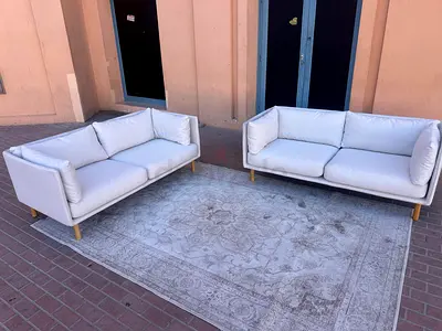 Amazing Condition Crate and barrel 2+2 branded Sofa