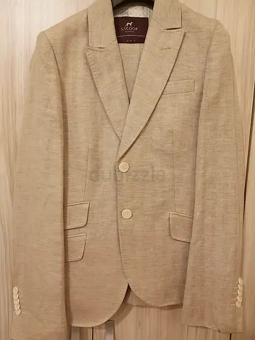 Linen beige buiseness attire Sacoor Br for ladies