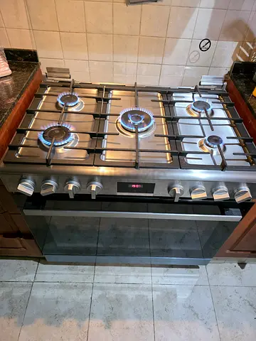 Bosch Series 6 Gas Range Cooker Stainless Steel Freestanding 90x60cm