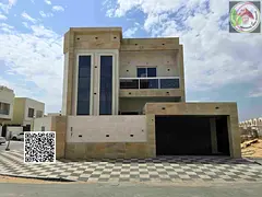 Own luxury in Al Yasmeen area, Ajman - a corner villa with a very luxurious modern design, central a