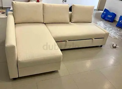 Comfortable L-Shape Sofa bed in Beige