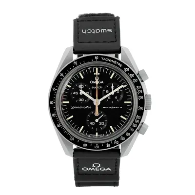 Sleek Omega Swatch Speedmaster Watch
