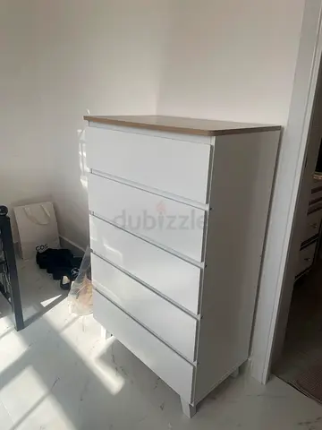 Sleek Modern White Chest of Drawers