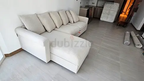 Pull Out Gronlid L shape sofa bed with mattress