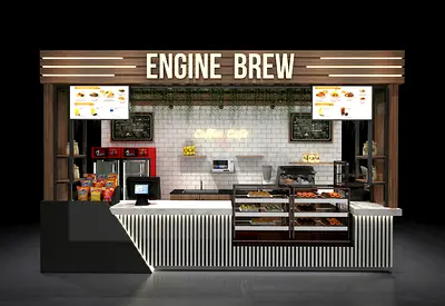 High-Quality Custom Food Kiosk