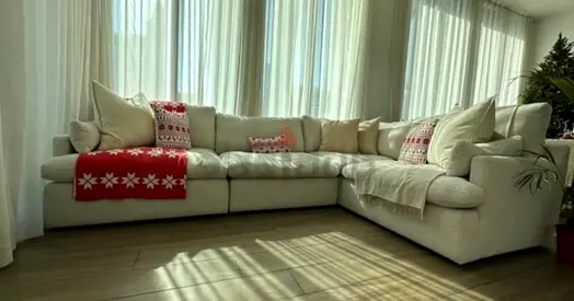 HOME Center Swin feather 🪶 filled Corner Sofa Beige