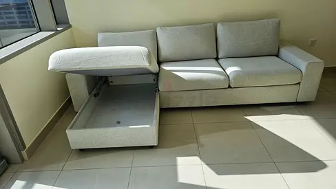 Ikea vimle gunnared beige sofa bed with mattress