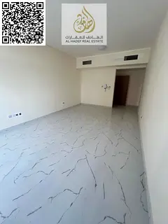 One bedroom and living room with storage, 2 bathrooms, first occupancy in Al Jurf 3, large spaces