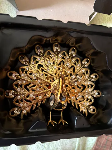 24k Gold Plated Peacock Decorations