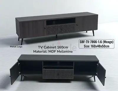 Modern TV Cabinet with Metal Legs