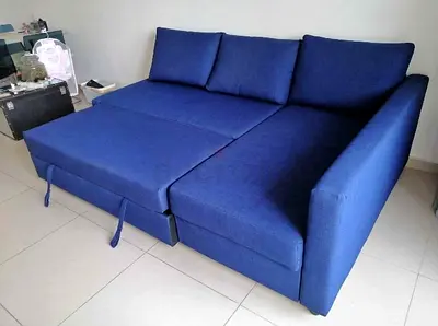 Comfortable and Stylish Blue Sofa Bed for Sale