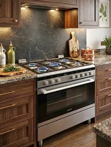 Siemens 5 Burner Full Gas Cooker – 90 cm – Fan Oven – Grill Frame Set