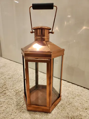 MARINA HOME Elegant Copper Lantern for Stylish Decor