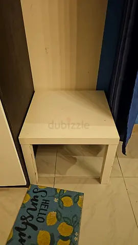 Charming White Corner Table for Sale