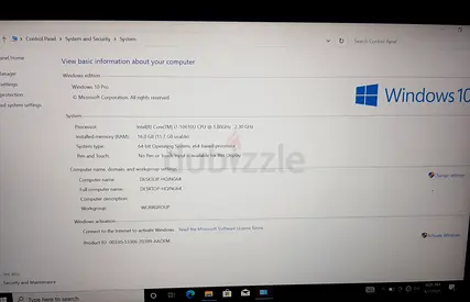 Dell laptop core i7 with Windows 10 Pro
