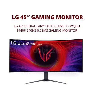 LG 45″ UltraGear™ OLED Curved – WQHD 1440p 240Hz 0.03ms Gaming Monitor