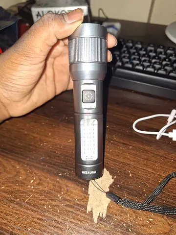Durable and Bright Rechargeable LED Flashlight