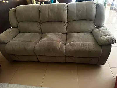 Cozy Red Recliner Sofas set 3+1