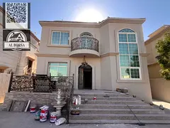 🏠Villa for rent – ​​Al moaihat 3 area, Ajman – 5 master bedrooms, living room, majlis, ma