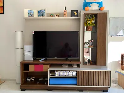 Stylish TV Cabinet with ample space for tv and Storage spaces