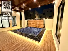 For rent a villa in Al Helio 2 in Ajman, 6 master bedrooms, a majlis, a hall, a maid's room, and