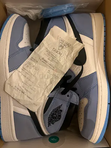 Jordan one university blue high top size 42 1/2