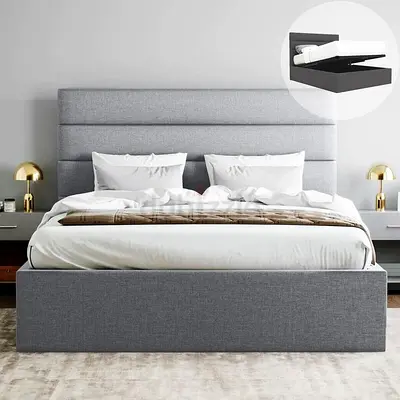Stylish and Comfortable king size Bed With Hydraulic Storage