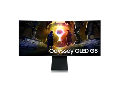 Samsung 34 Inch Monitor Odyssey OLED G8 G85SD Ultra WQHD 175Hz Gaming Monitor