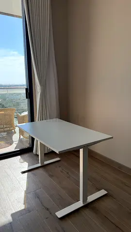 IKEA TROTTEN Sit/Stand Desk – White, 120×70 cm – Excellent Condition