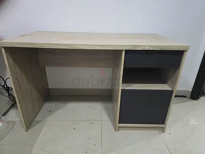 Stylish Wooden Study Table with Storage