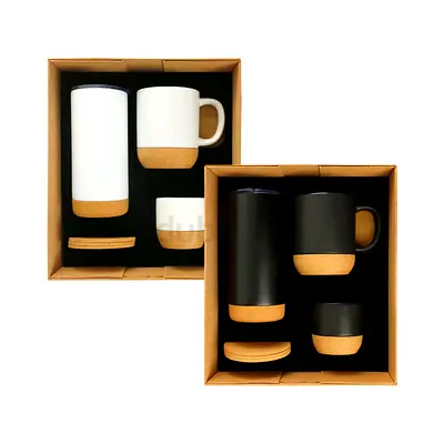 Cork Drinkware Gift Sets in a Cardboard Gift Box GS-10