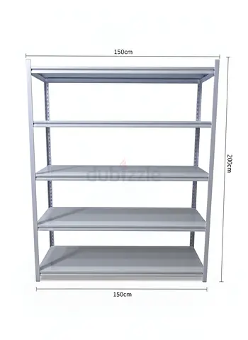 Heavy-Duty Metal Storage Shelf Rack – 150cm (W) x 200cm (H), Adjustable Multi-Tier Shelving Unit