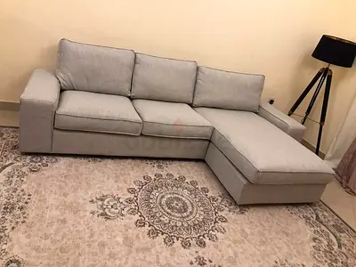 Beige Ikea Kivik L Shape Sofa perfect Condition