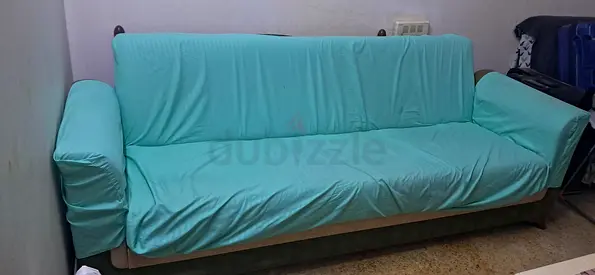 Sofa Cum Bed with Protective Cover