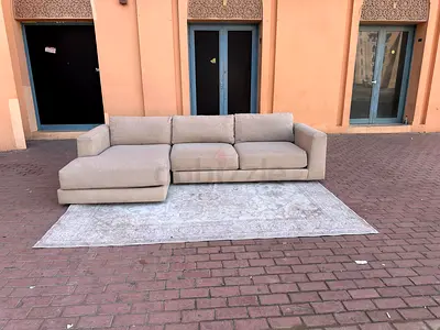 Premium quality Cratebarrel L shape sofa