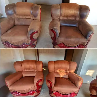 Deep shampoo cleaning and disinfectant of sofa, mattress, curtains, carpets, apartment and villa