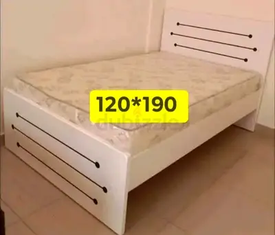 Twin size 120x190cm Bed with mattress. All times delivery available