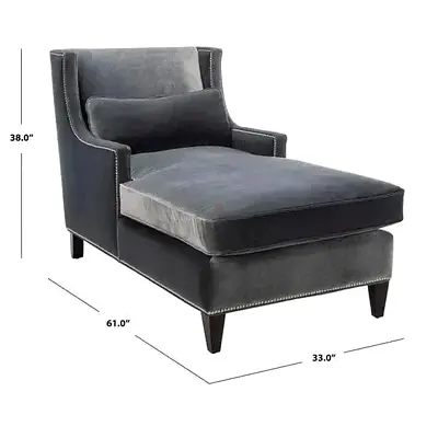 Stylish Grey Chaise Lounge for Comfort and Elegance