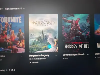 Hogwarts Legacy (epic games account)